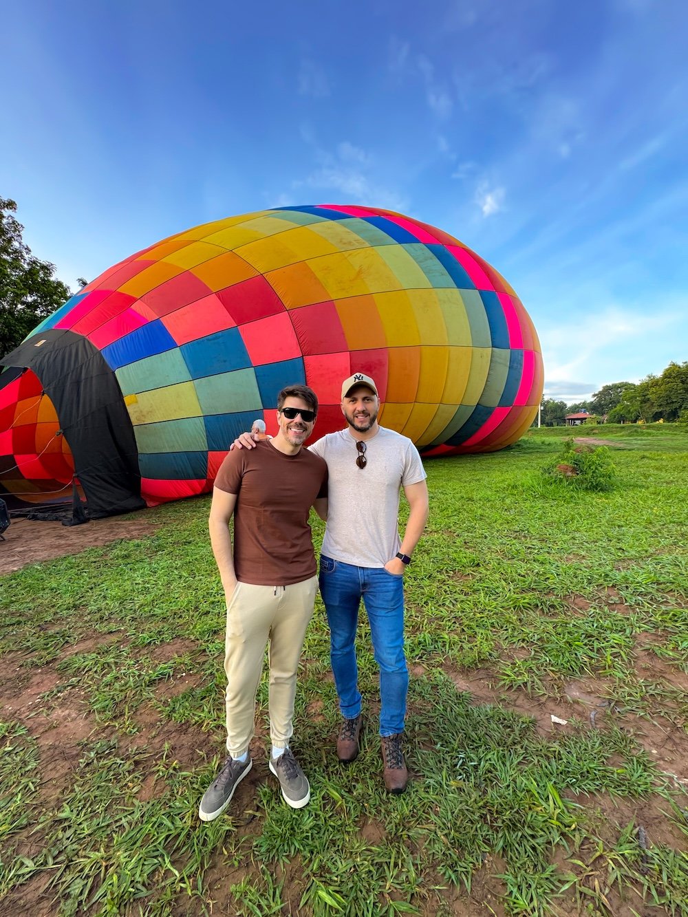 Voando de balão em Pirenópolis